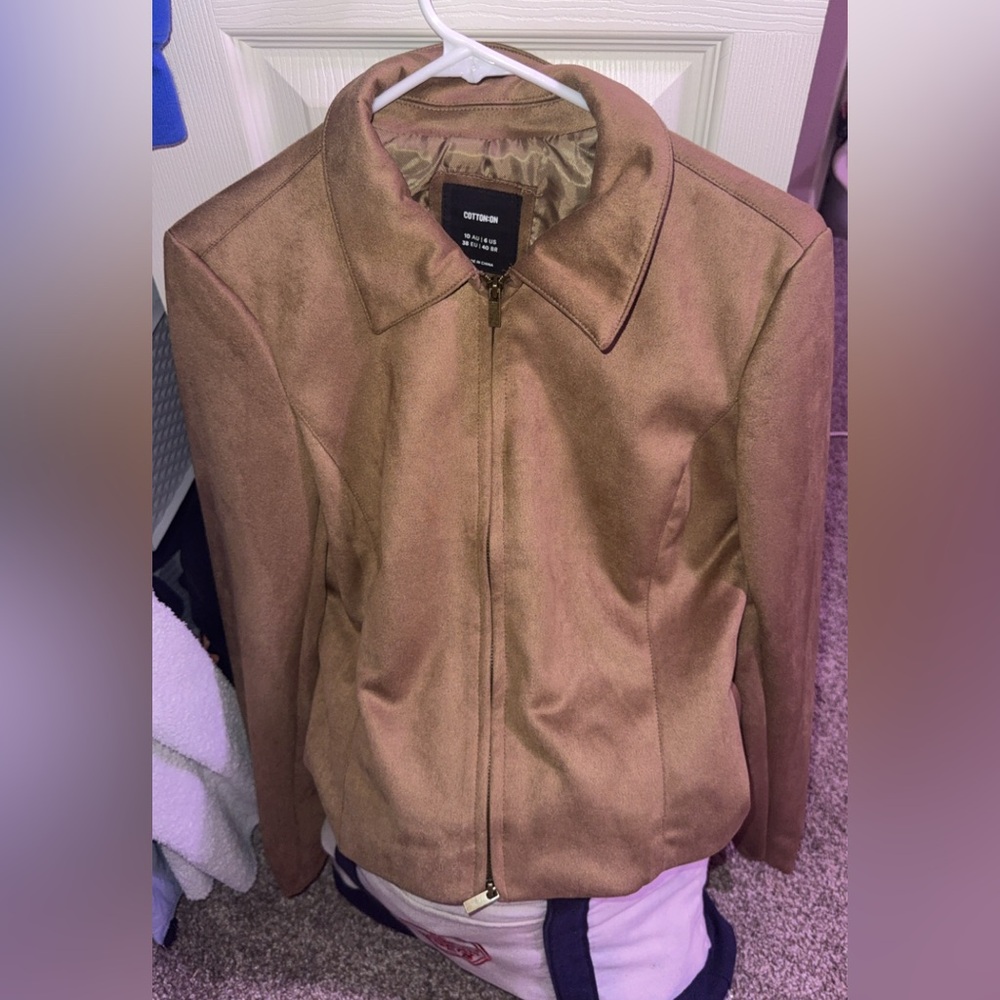 Cotton on suede jacket